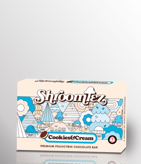 Shroomiez Cookies Cream Milk Chocolate Bar